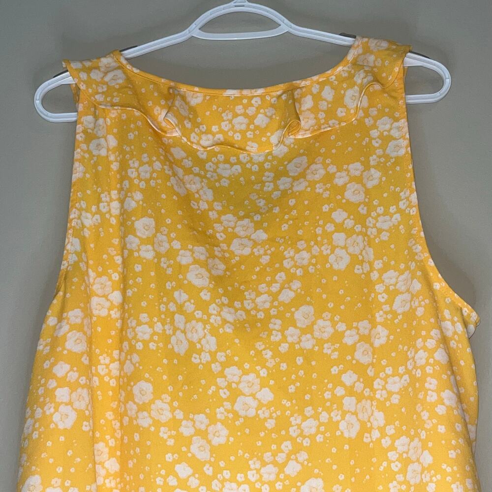 NWT! Lauren Conrad Yellow / White Tank Top Size XXL - Picture 9 of 11